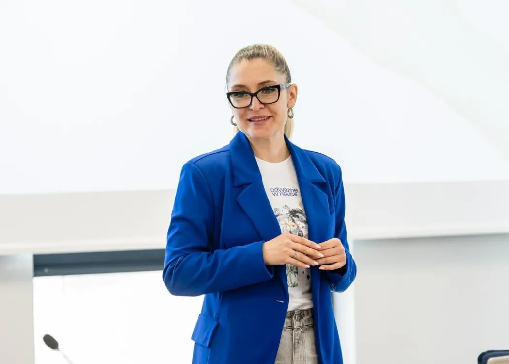 Erasmus+ BIP na Wydziale Nauk Społecznych: dr Monika Ryndzionek podczas prowadzenia warsztatów