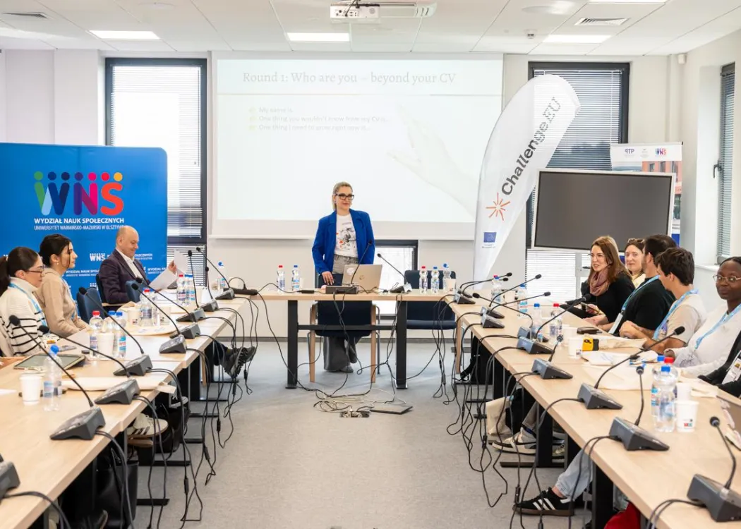 Erasmus+ BIP na Wydziale Nauk Społecznych: prowadząca warsztaty i uczestnicy