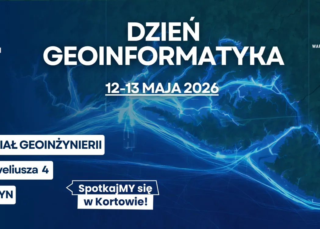 grafika promująca Dzień Geoinformatyka
