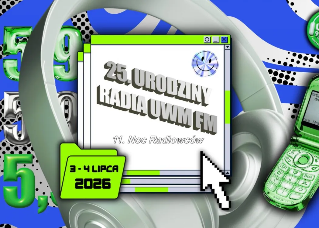 25. urodziny Radia UWM FM - grafika promująca wydarzenie