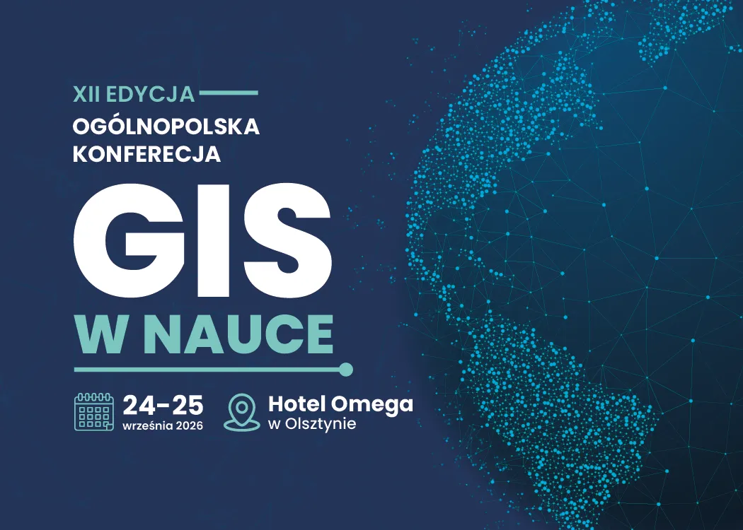 grafika promująca konferencję GIS w nauce