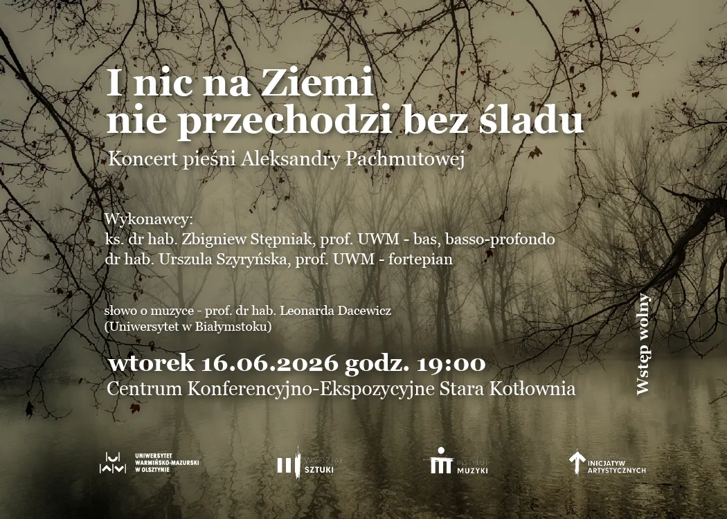 grafika z nazwą wydarzenia, wykonawcami i datę 