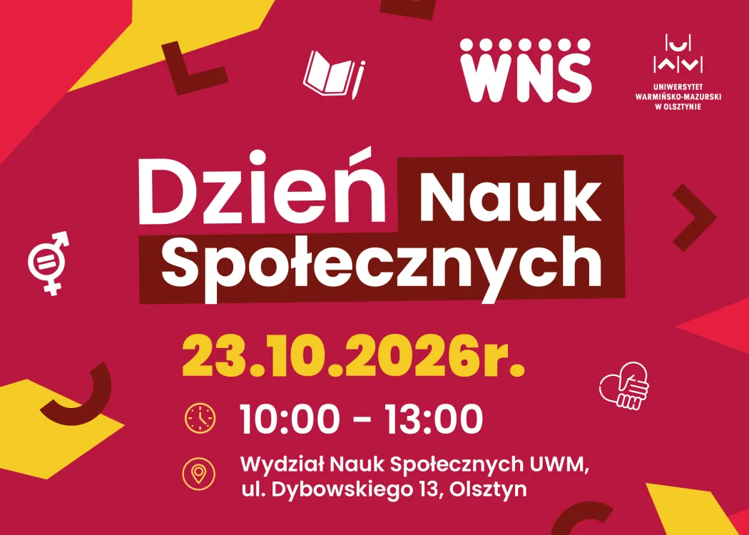 plakat promujący Dzień Nauk Społecznych
