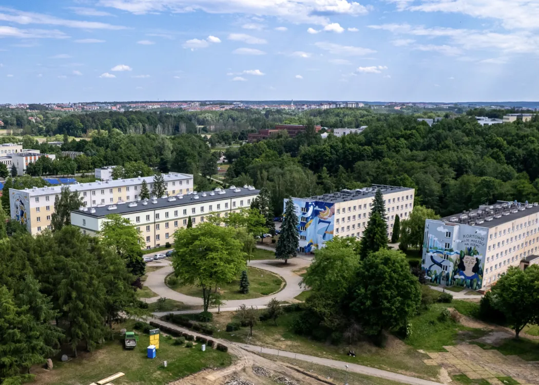 zdjecie kortowa z lotu ptaka
