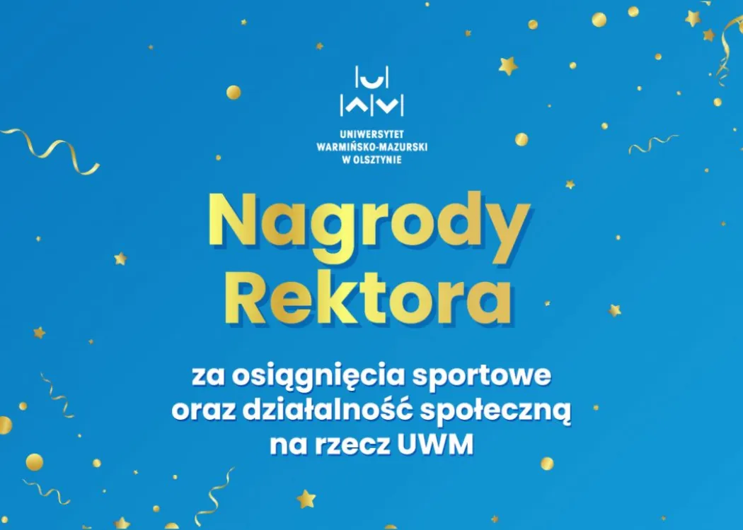Grafika promujące przyznanie nagród rektora