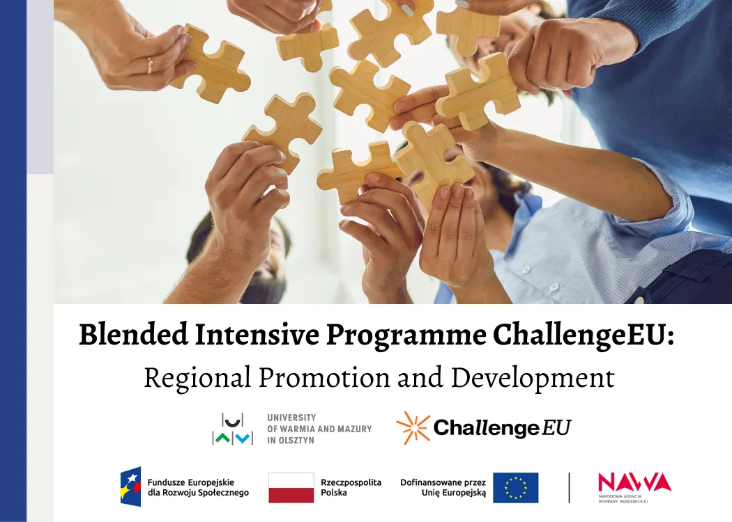 Grafika promująca Blended Intensive Programme ChallengeEU