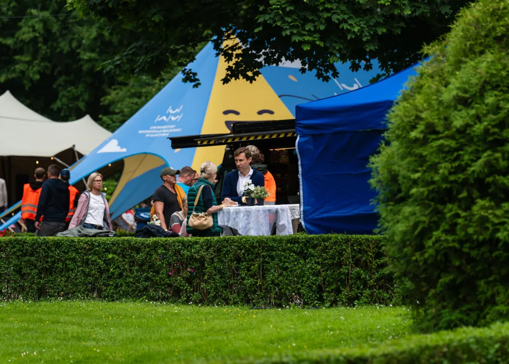 Piknik w Łężanach, lipiec 2026 - namiot uniwersytecki