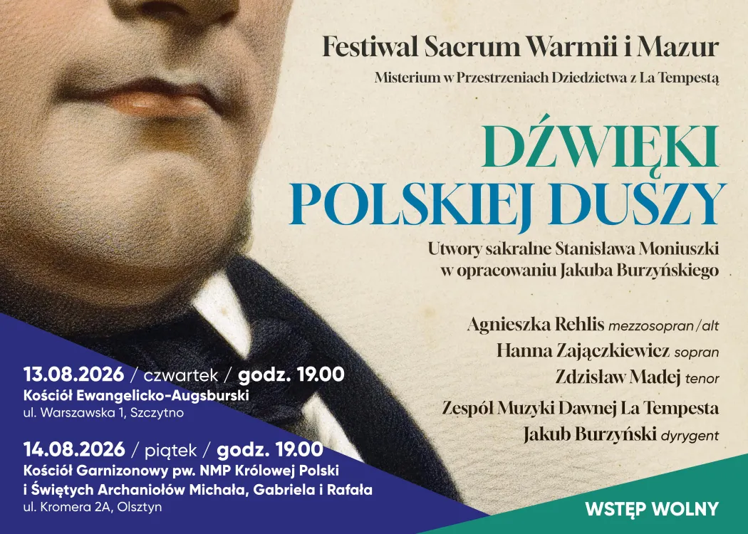 Grafika promująca festiwal "Dźwięki Polskiej Duszy" 