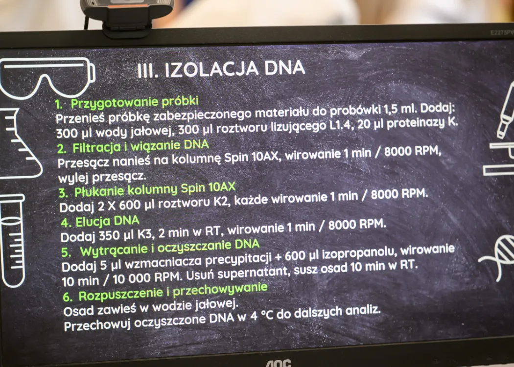 Tydzień z Nauką: prezentacja o izolacji DNA