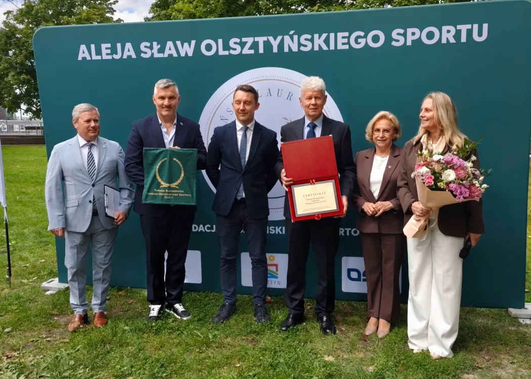 Tomasz Rumszewicz w Alei Sław Olsztyńskiego Sportu