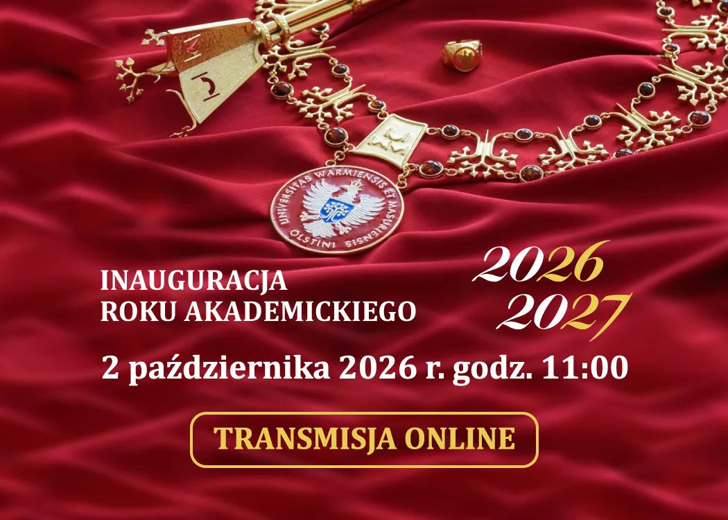 grafika zapowiadająca uroczystą inaugurację roku akademickiego 2026/2027