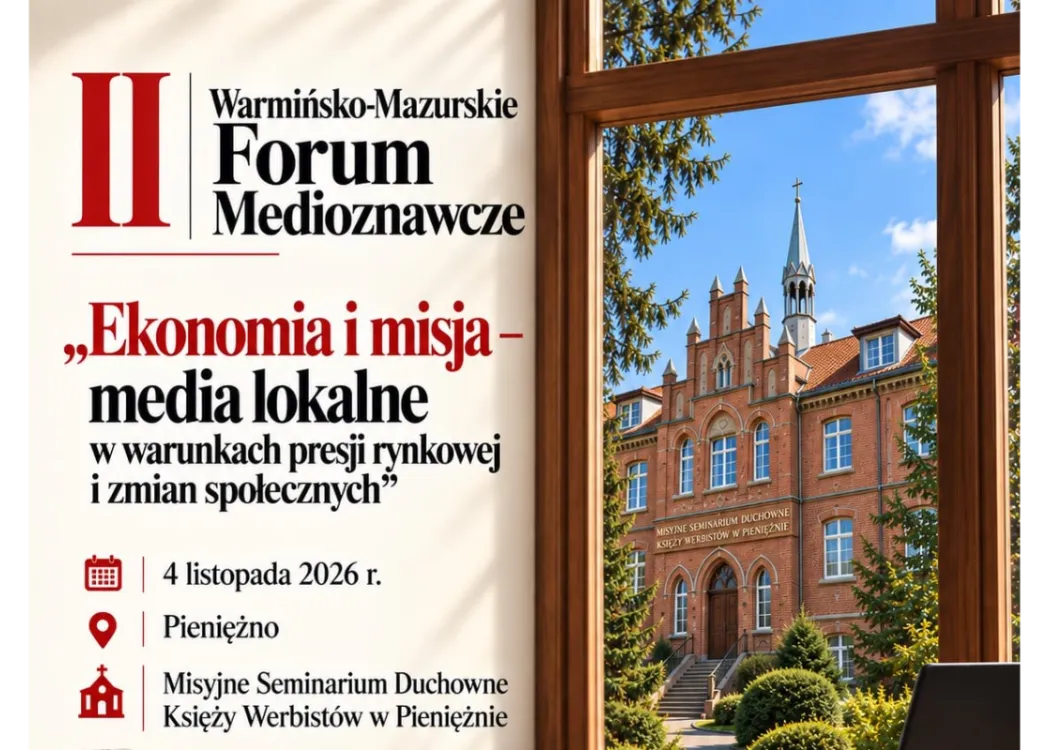 Grafika wydarzenia z nazwą, datą i zdjęciem miejsca