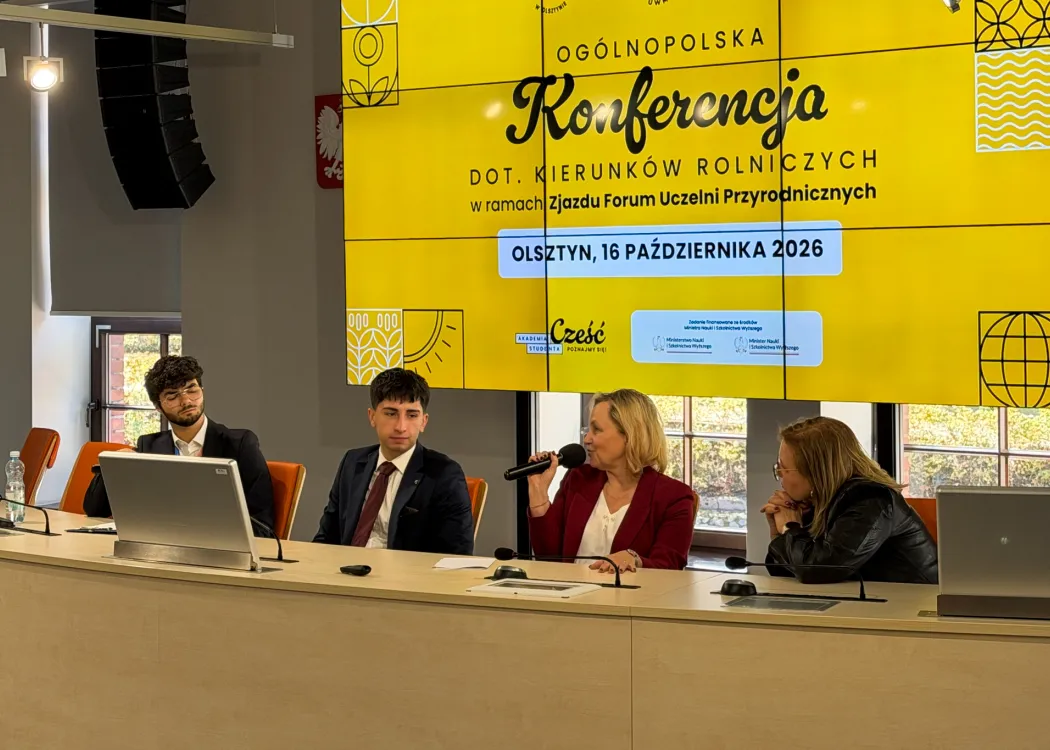 Konferencja dotycząca kierunków rolniczych: paneliści