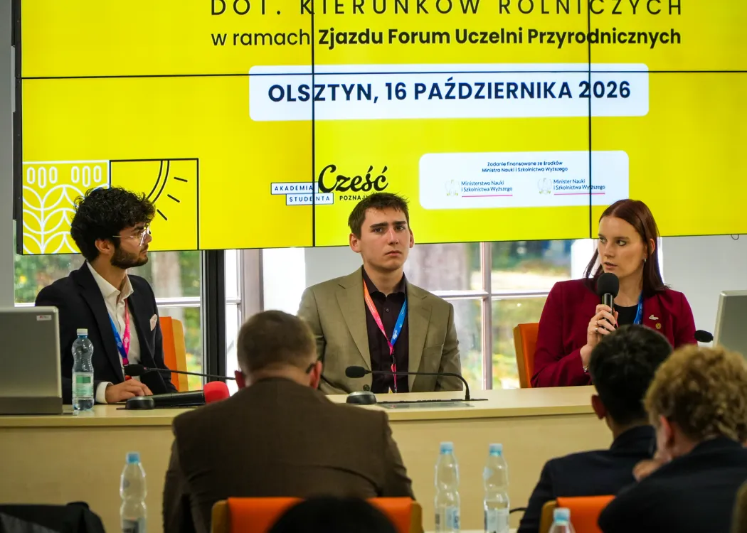 Konferencja dotycząca kierunków rolniczych: paneliści