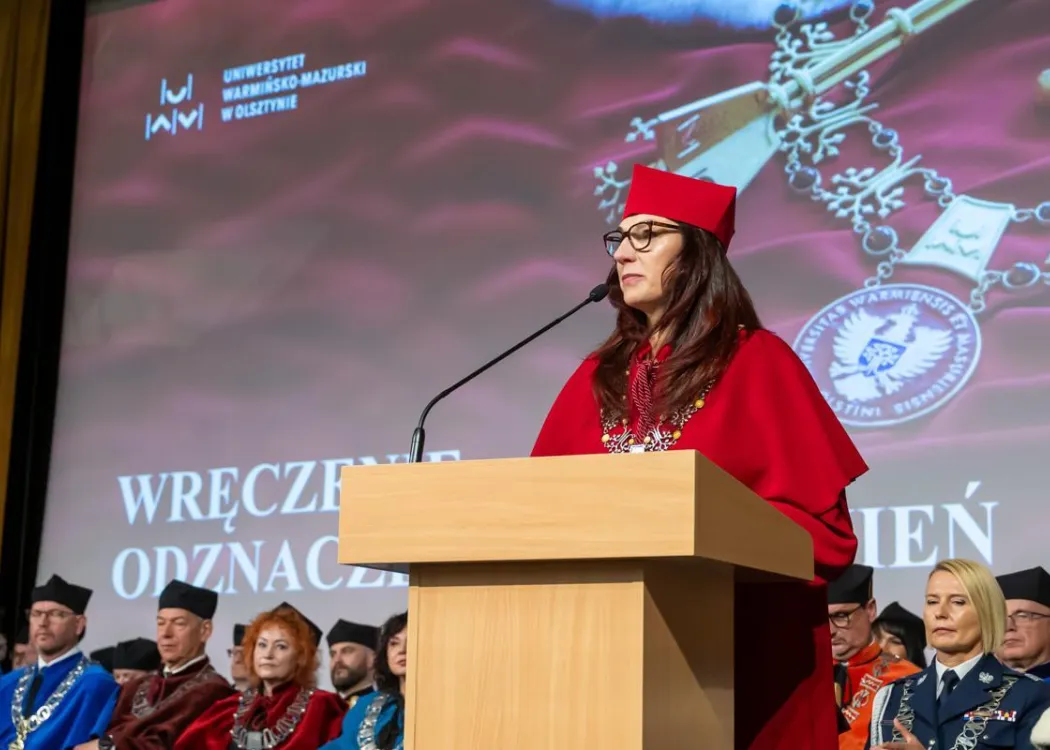Inauguracja roku akademickiego 2026/2027: prorektor Mariola Grzybowska-Brzezińska