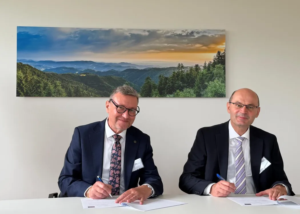Prof. Jerzy Przyborowski i prof. Stephan Trahasch