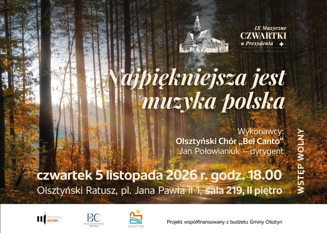grafika promująca cykl "Muzyczne czwartki u prezydenta" 
