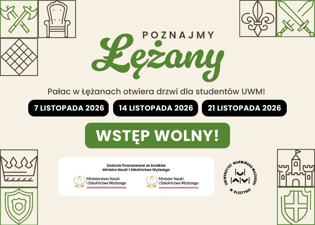 Okładka wydarzenia z napisem "Poznajmy Łężany"