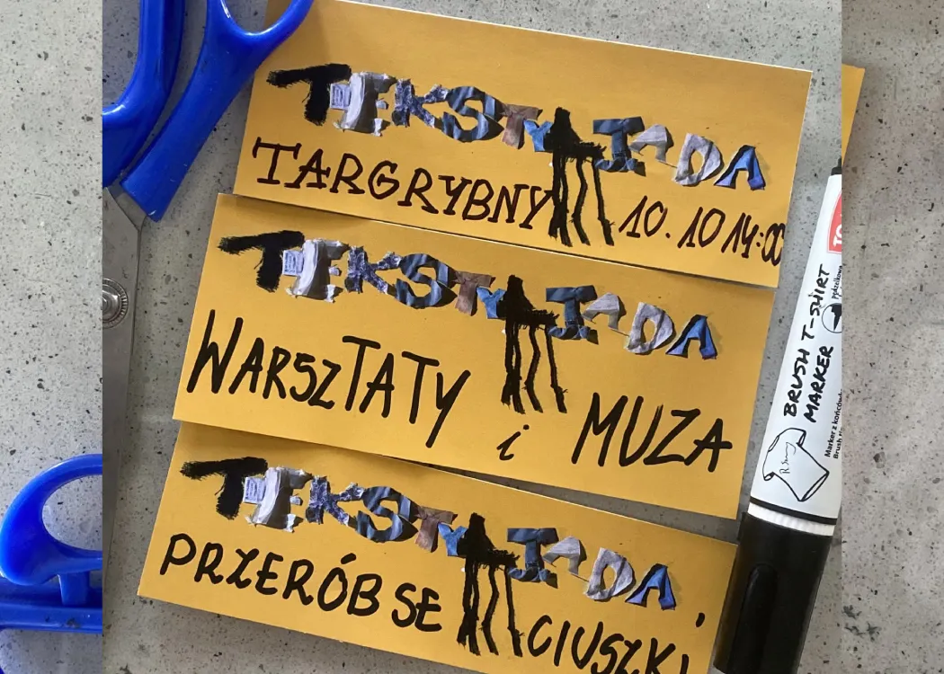 grafika promująca wydarzenie TEKSTYLIADA 