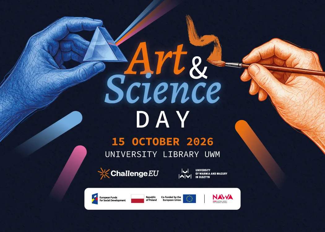Art & Science Day - grafika zapowiadająca wydarzenie