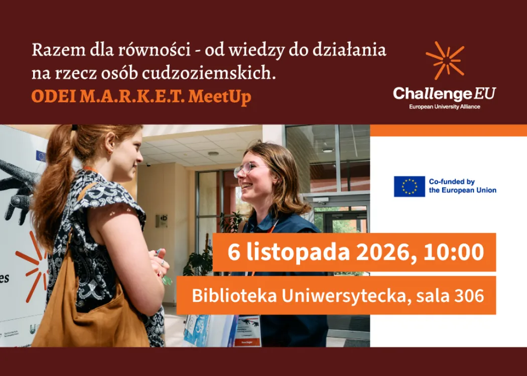 plakat promujący spotkanie ChallengeEU ODEI M.A.R.K.E.T. Meet-Up