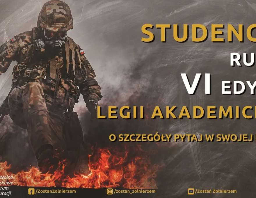 Legia Akademicka, plakat z żołnierzem. Fot. Materiały organizatorów.