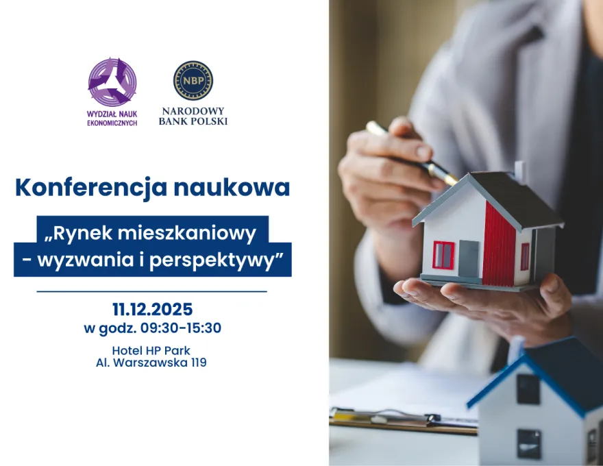 plakat promujący konferencję dotyczącą rynku mieszkaniowego 