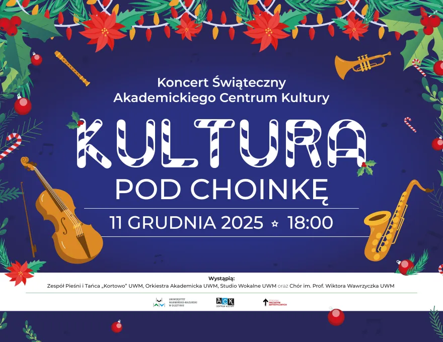 grafika promująca koncert „Kultura pod Choinkę”