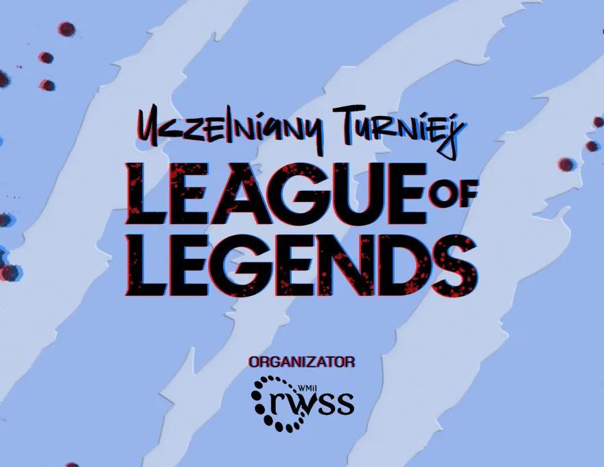 grafika promująca uczelniany turniej League of Legends 