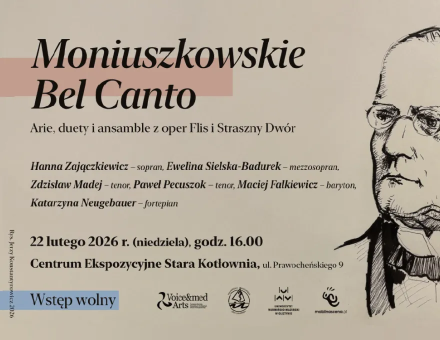 grafika promująca koncert Moniuszkowskie Bel Canto 