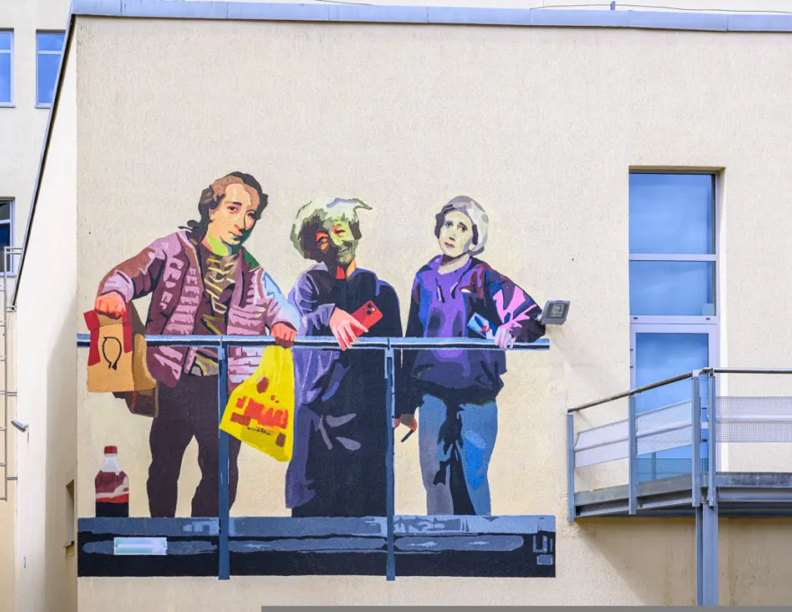 mural na Wydziale Humanistycznym 