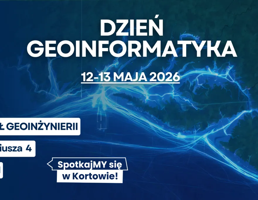 grafika promująca Dzień Geoinformatyka