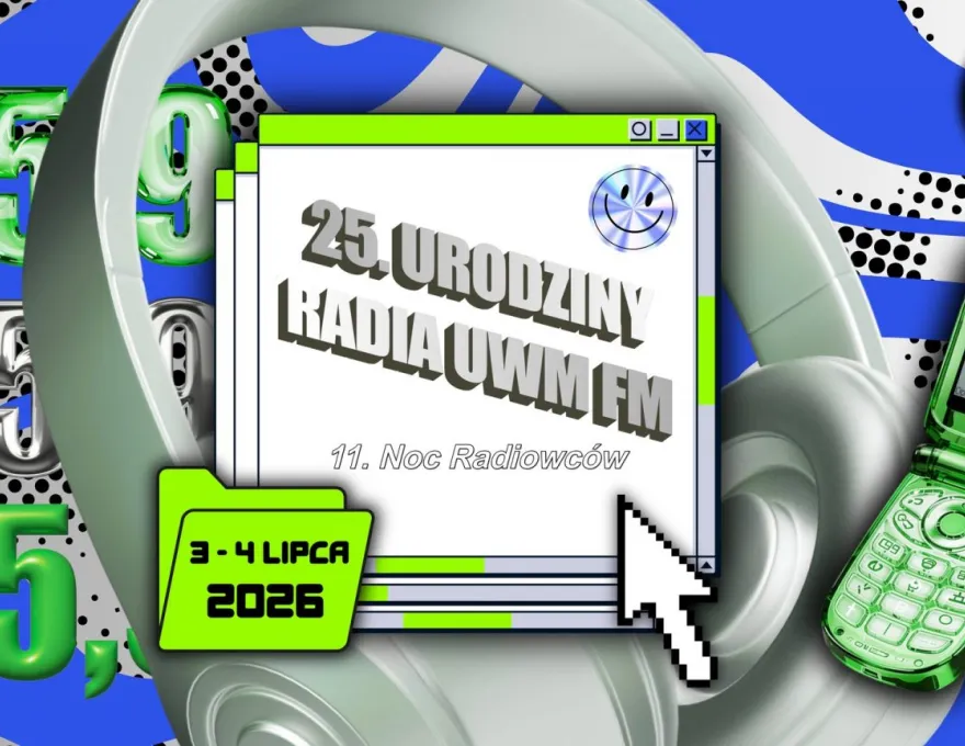 25. urodziny Radia UWM FM - grafika promująca wydarzenie