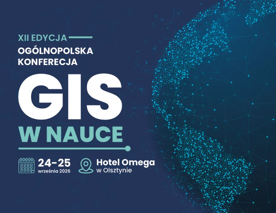grafika promująca konferencję GIS w nauce