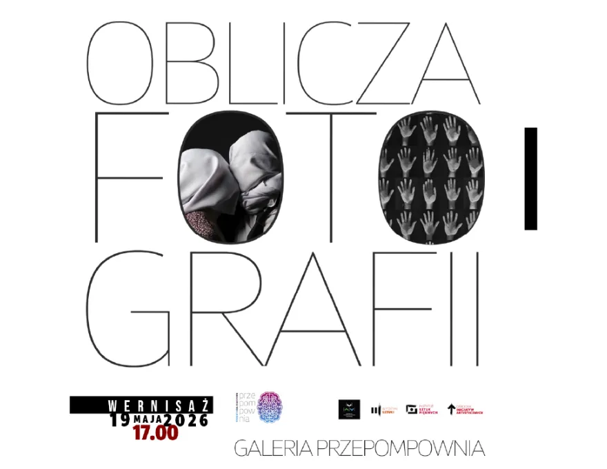 grafika promująca wystawę "Oblicza fotografii" 