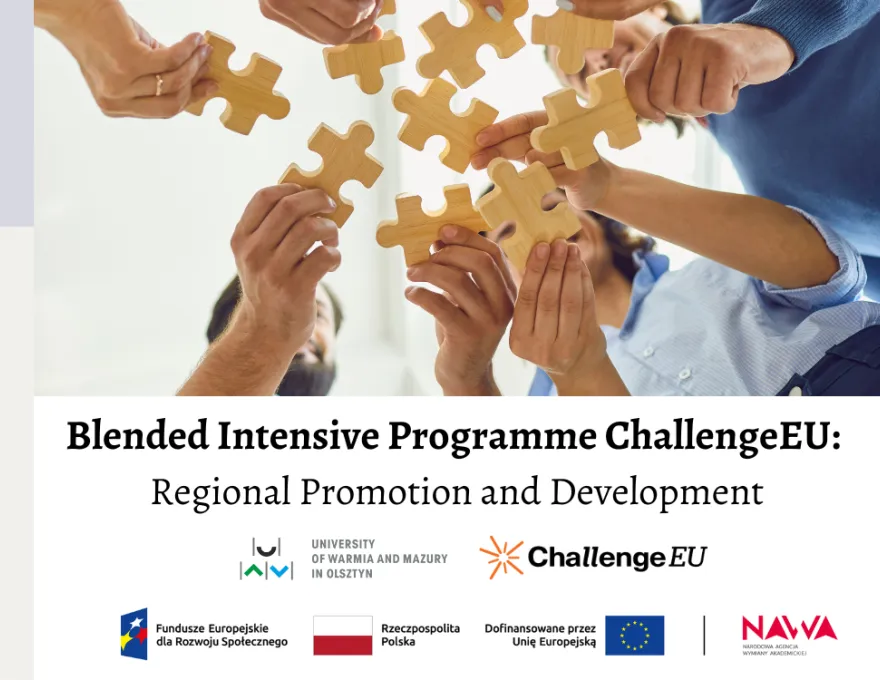 Grafika promująca Blended Intensive Programme ChallengeEU