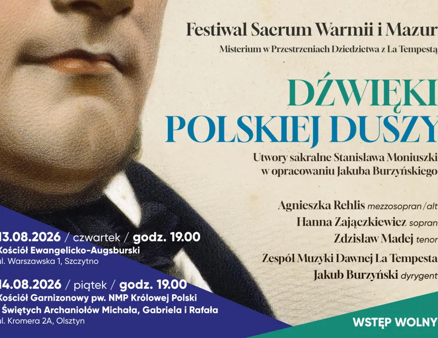 Grafika promująca festiwal "Dźwięki Polskiej Duszy" 