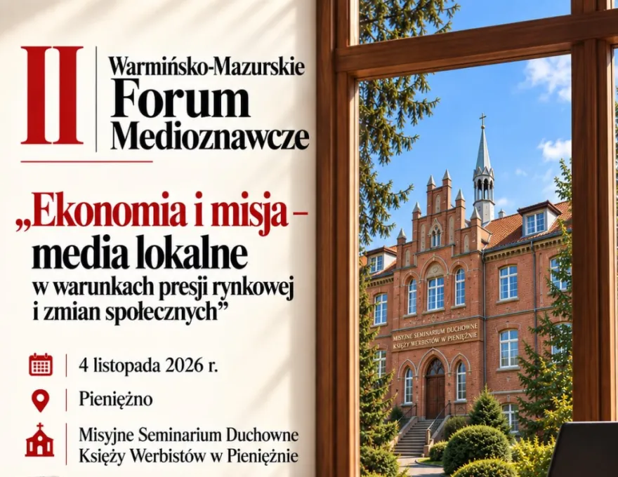 Grafika wydarzenia z nazwą, datą i zdjęciem miejsca