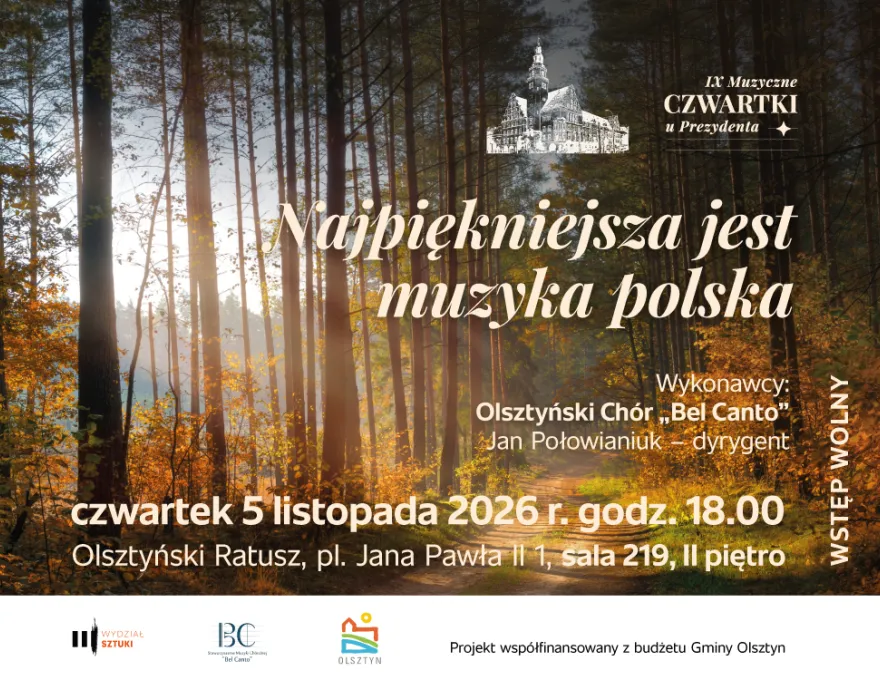 grafika promująca cykl "Muzyczne czwartki u prezydenta" 