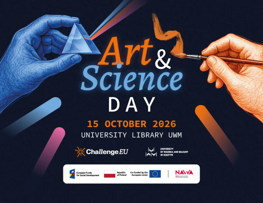 Art & Science Day - grafika zapowiadająca wydarzenie