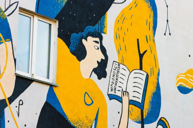 mural dom studencki numer 2