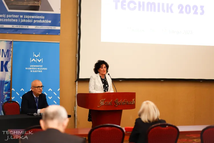 prof. dr hab. inż. Małgorzata Darewicz, dziekan Wydziału Nauki o Żywności UWM podczas TECHMILK 2023