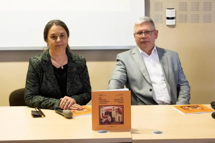 Od lewej: prof. Iryna Betko oraz prof. Zbigniew Chojnowski 