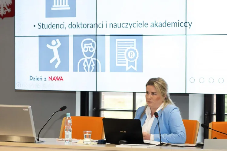Prelegentka podczas Dnia z NAWA
