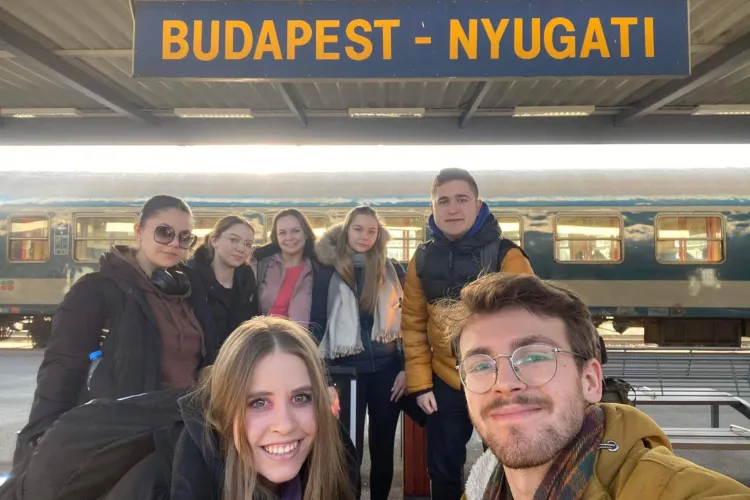 Studenci Wydziału Geoinżynierii w Budapeszcie, fot. archiwum prywatne 