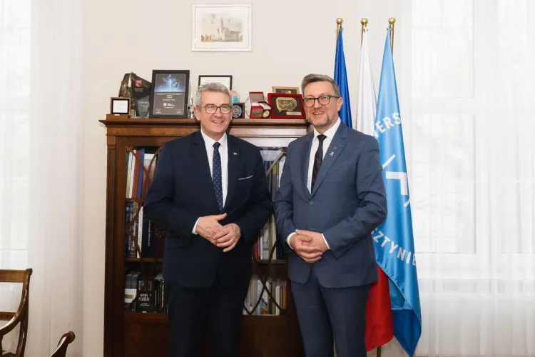 Wiceminister Wojciech Murdzek i prof. Jerzy Przyborowski