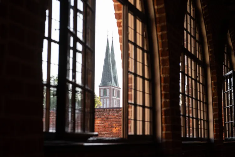 Widok z zamku w Olsztynie