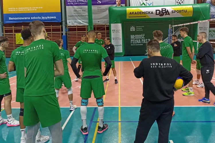 Akademicka Doba Sportu w Kortowie - trening siatkarzy. Fot. Piotr Szauer