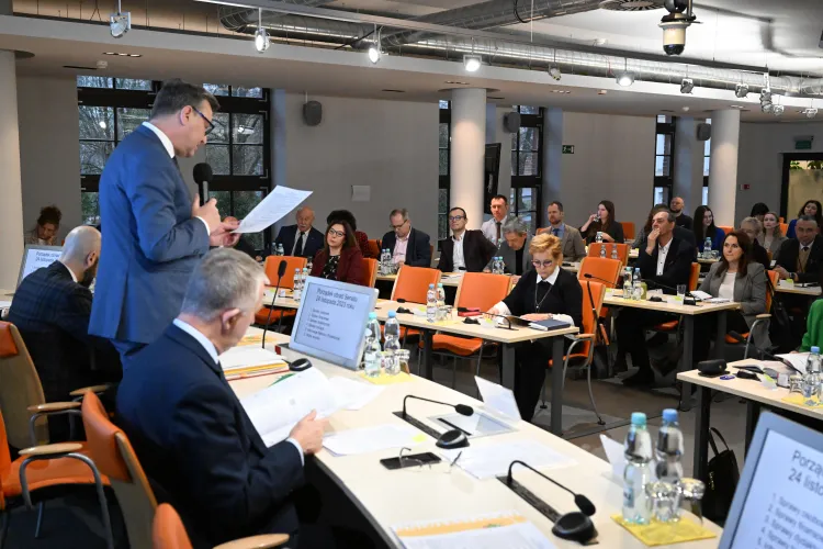 Senat UWM podczas obrad