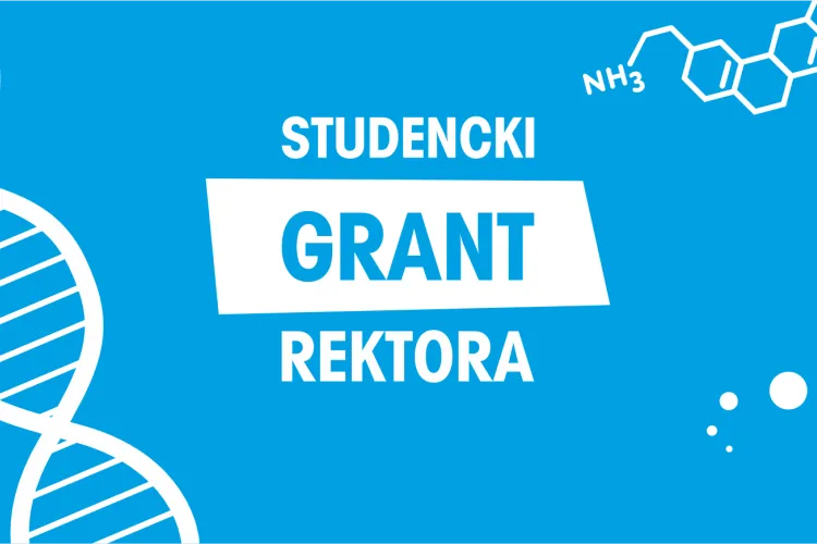Grafika z napisem Studencki Grant Rektora 